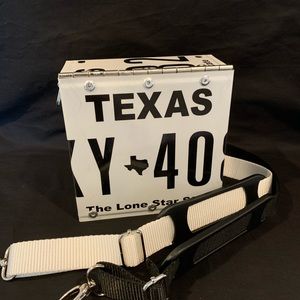 Handmade License Plate Crossbody Bag